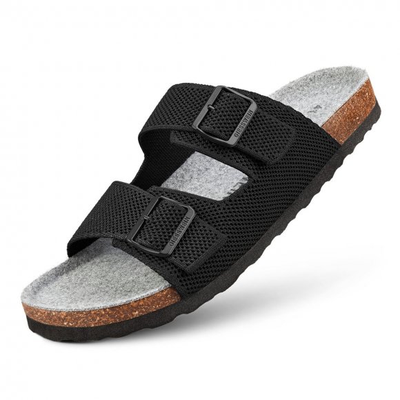 Giesswein | Merino Slides Herren | Schwarz
