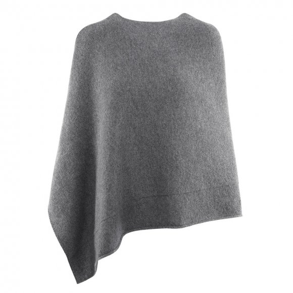 Giesswein | Merino Lambswool Poncho | Schiefer