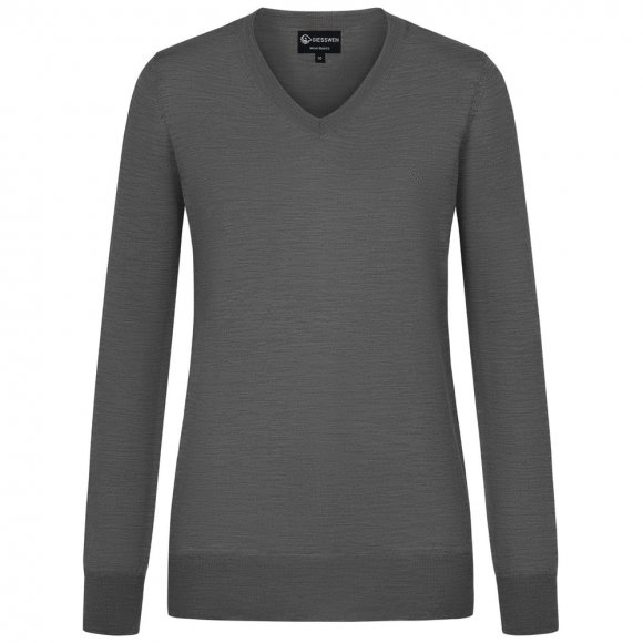 Giesswein | Baumwollpullover V-Ausschnitt Damen | Schiefer Giesswein | Baumwollpullover V-Ausschnitt Damen | Schiefer