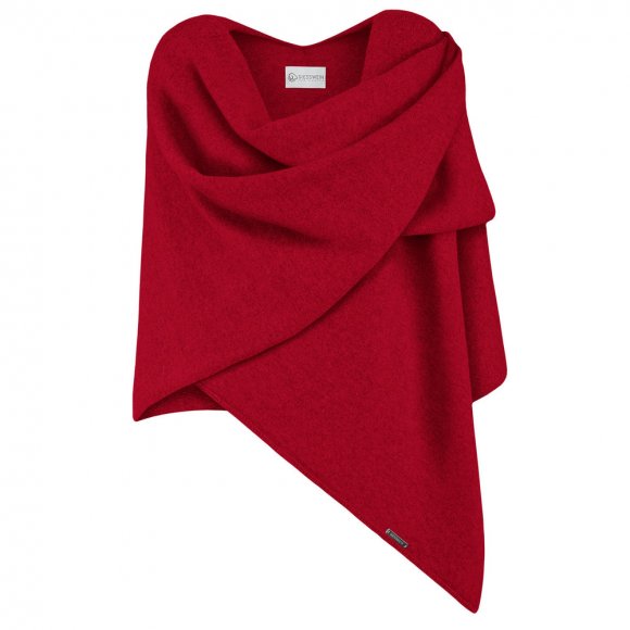 Giesswein | Merino Lambswool Cape | Flammenrot