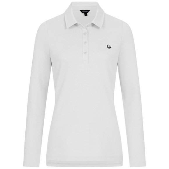 Giesswein | Polo Shirt Bio-Baumwolle Longsleeve Damen | Arcticwhite