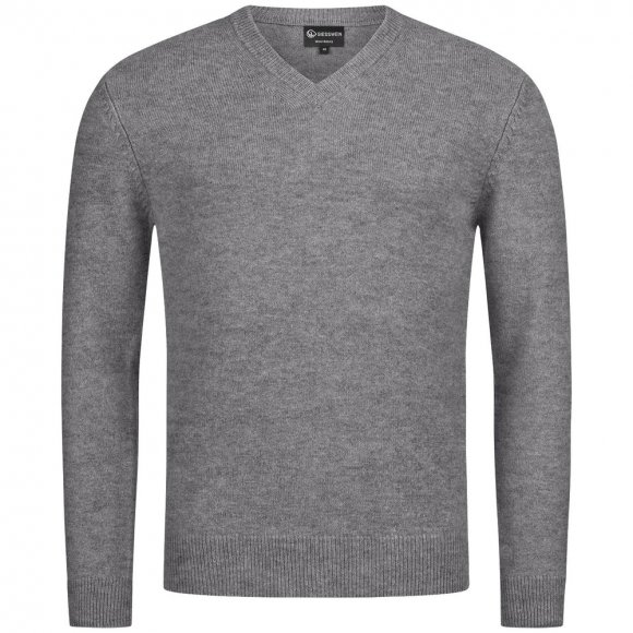 Giesswein | Wollpullover V-Ausschnitt Herren | Schiefer