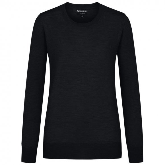 Giesswein | Baumwollpullover Rundhals Damen | Anthrazit