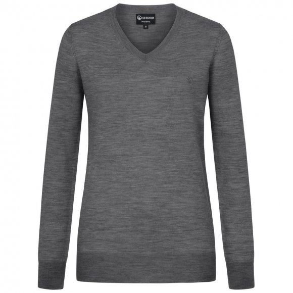 Giesswein | Wollpullover Light V-Ausschnitt Damen | Schiefer