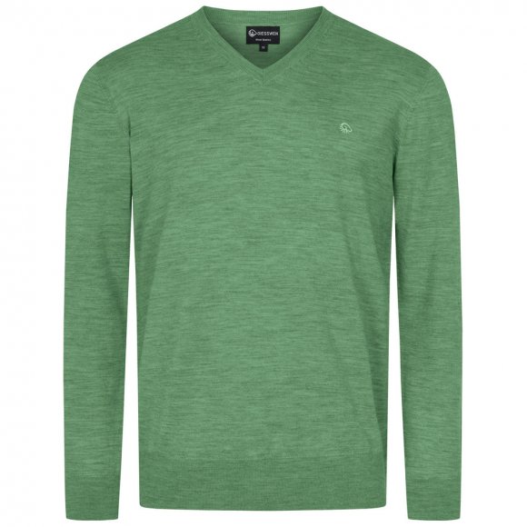 Giesswein | Wollpullover Light V-Ausschnitt Herren | Heugrün