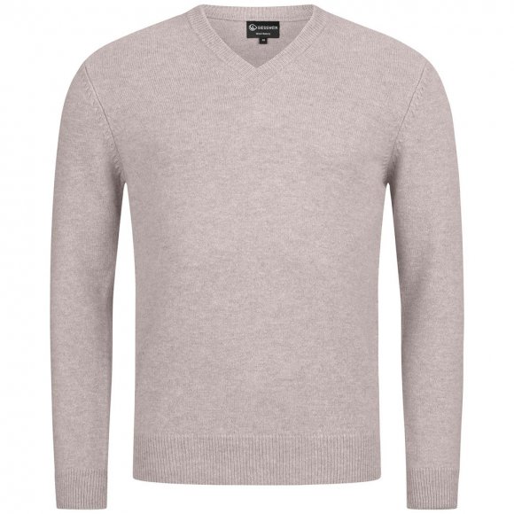 Giesswein | Wollpullover V-Ausschnitt Herren | Hellgrau Giesswein | Wollpullover V-Ausschnitt Herren | Hellgrau