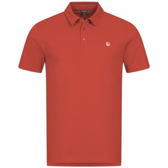 Giesswein | Polo Shirt Bio-Baumwolle Herren | Flammenrot