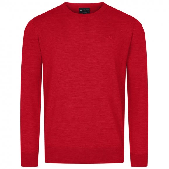 Giesswein | Wollpullover Light Rundhals Herren | Flammenrot Giesswein | Wollpullover Light Rundhals Herren | Flammenrot