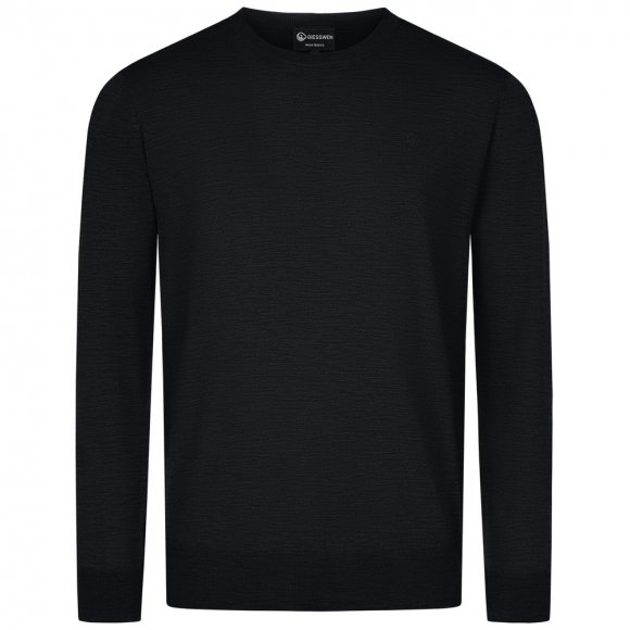 Giesswein | Baumwollpullover Rundhals Herren | Anthrazit