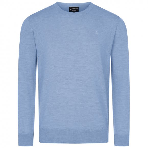 Giesswein | Baumwollpullover Rundhals Herren | Himmelblau Giesswein | Baumwollpullover Rundhals Herren | Himmelblau