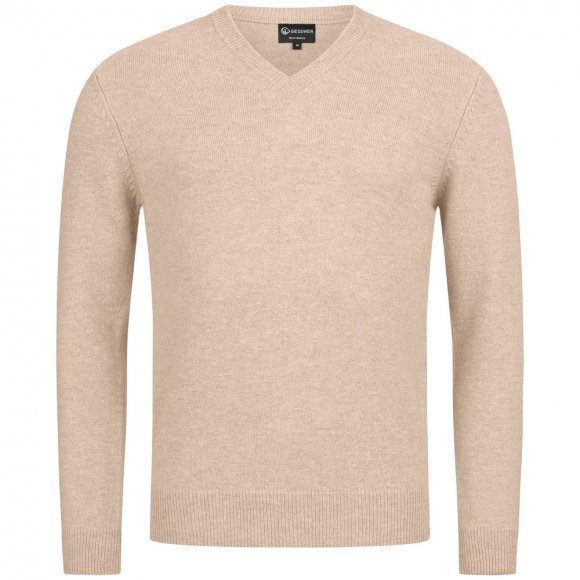 Giesswein | Wollpullover V-Ausschnitt Herren | Sandmelé