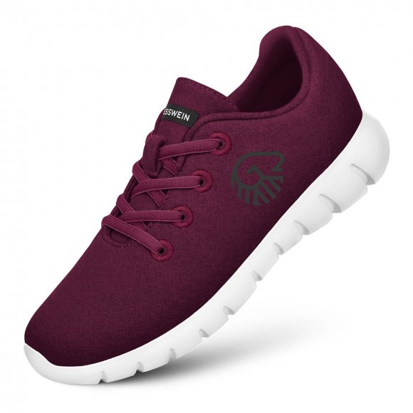 Giesswein | Merino Runners für Damen – Sneaker aus Merinowolle | Burgunder