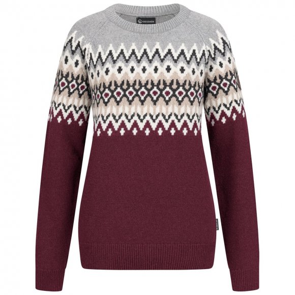Giesswein | Nordic Sweater Damen | Bordeaux