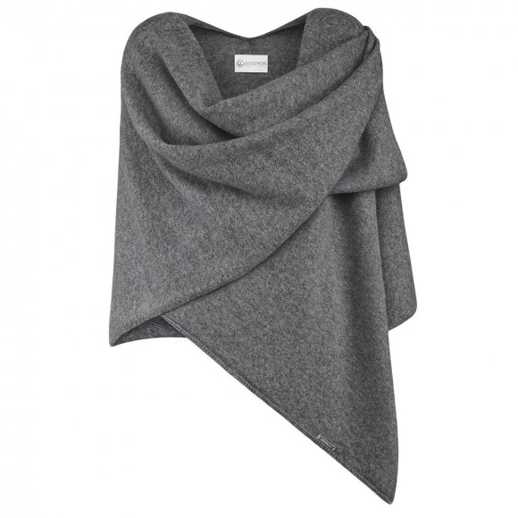Giesswein | Merino Lambswool Cape | Schiefer