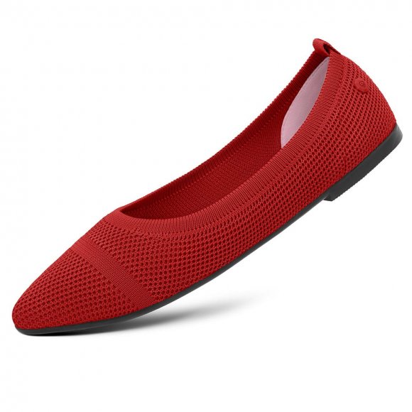 Giesswein | Eco Ballerinas Pointy 2.0 | Flammenrot