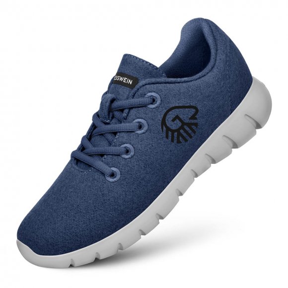 Giesswein | Merino Runners für Damen – Sneaker aus Merinowolle | Ocean Blue