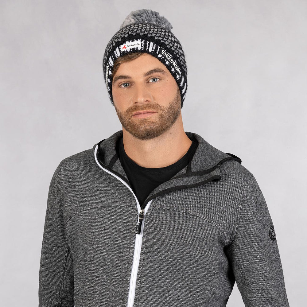 Giesswein | Ski Austria Beanie Laaxer Stöckli | Schwarz Giesswein | Ski Austria Beanie Laaxer Stöckli | Schwarz