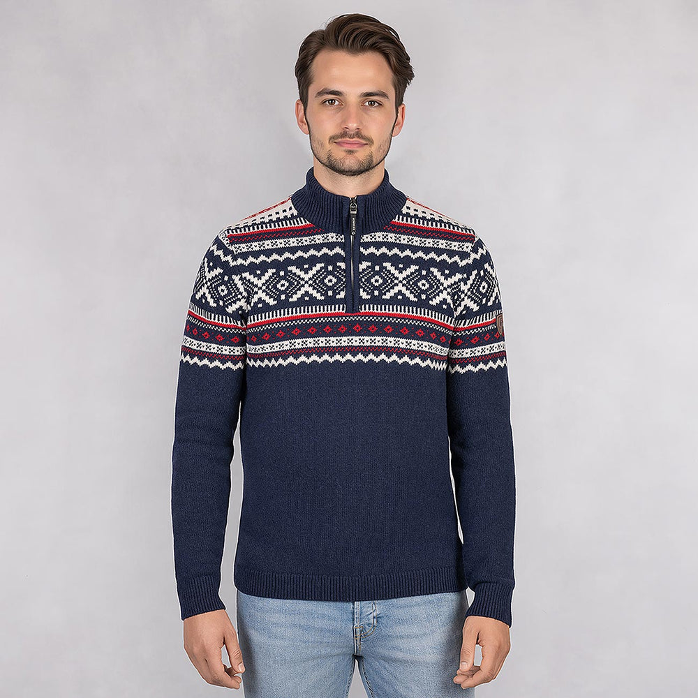 Giesswein | Nordic Sweater Zip Herren | Dk.Blau Giesswein | Nordic Sweater Zip Herren | Dk.Blau