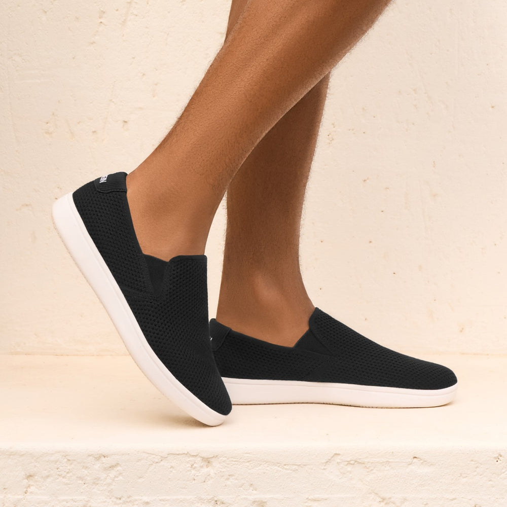 Giesswein | Wood Sneaker Slip-On Herren | Schwarz Giesswein | Wood Sneaker Slip-On Herren | Schwarz