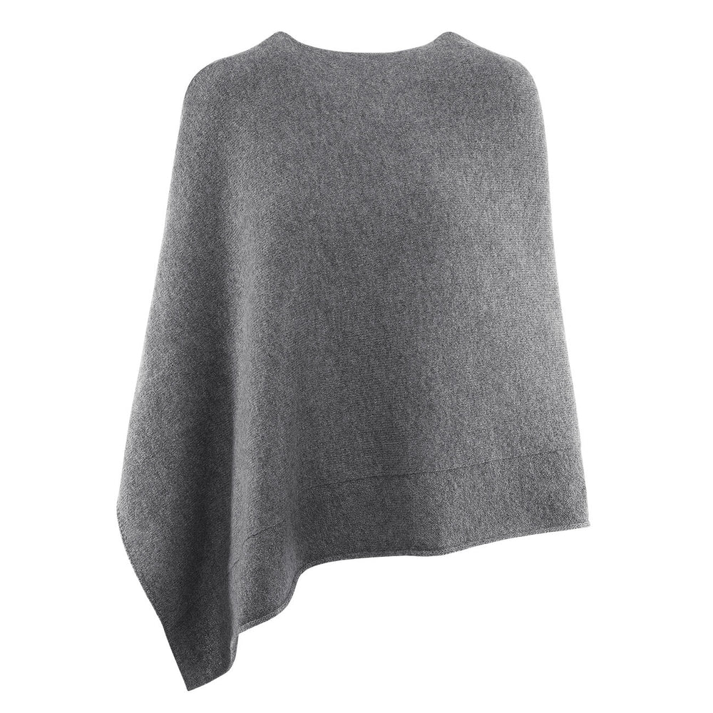 Giesswein | Merino Lambswool Poncho | Schiefer