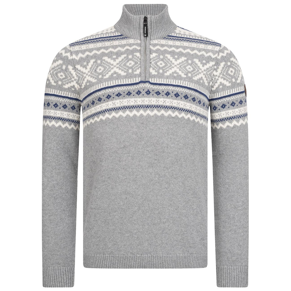Giesswein | Nordic Sweater Zip Herren | Schiefer
