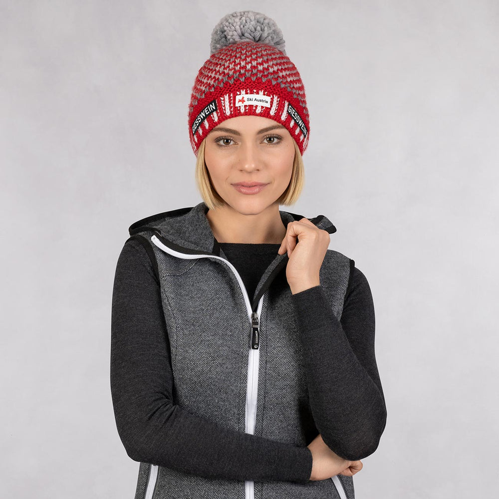 Giesswein | Ski Austria Beanie Laaxer Stöckli | Rot
