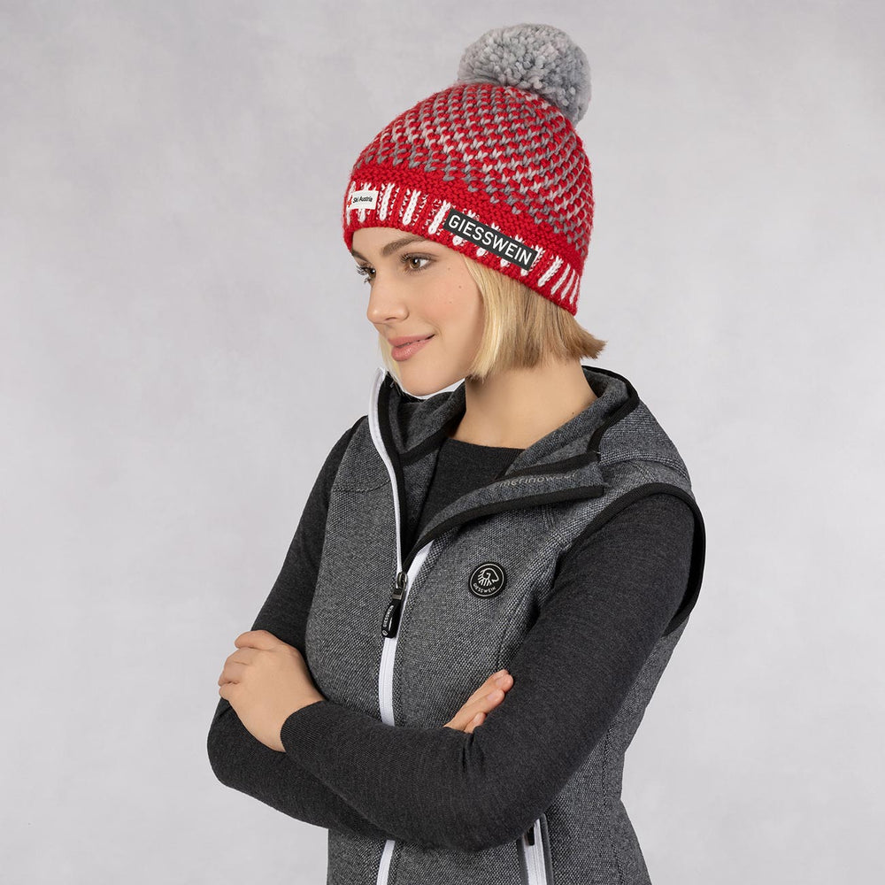Giesswein | Ski Austria Beanie Laaxer Stöckli | Rot