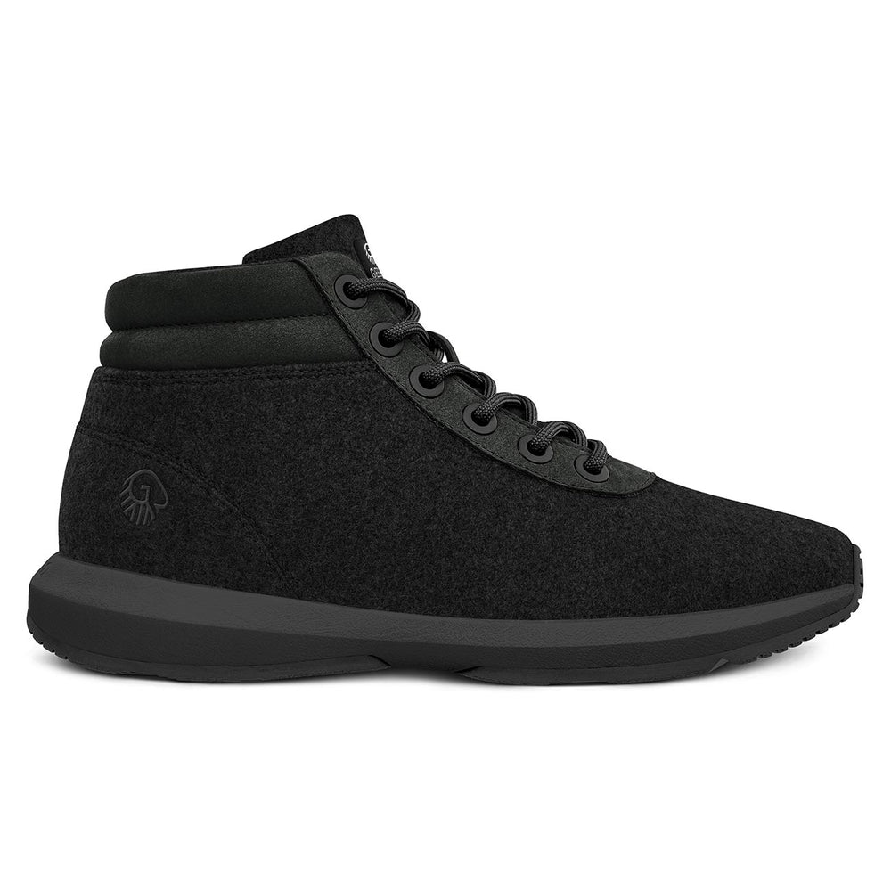 Giesswein | Wool Sneaker High Top Herren | Schwarz