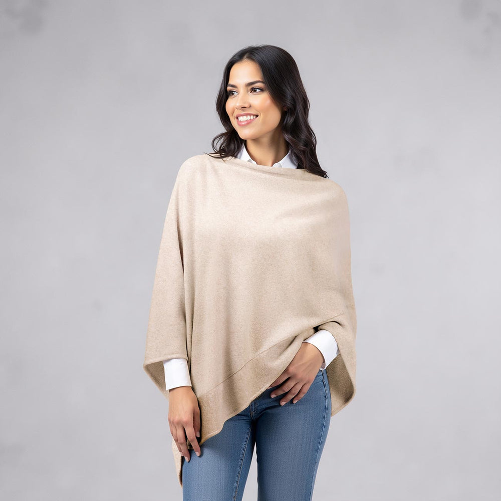 Giesswein | Merino Lambswool Poncho | Natur Giesswein | Merino Lambswool Poncho | Natur