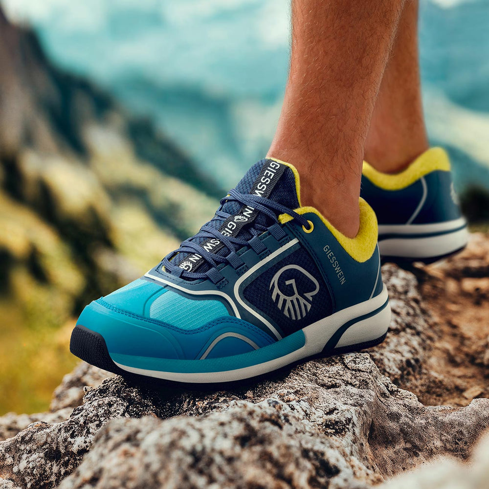 Giesswein | Wool Cross X Herren – Sportschuh aus Merinowolle | Türkis