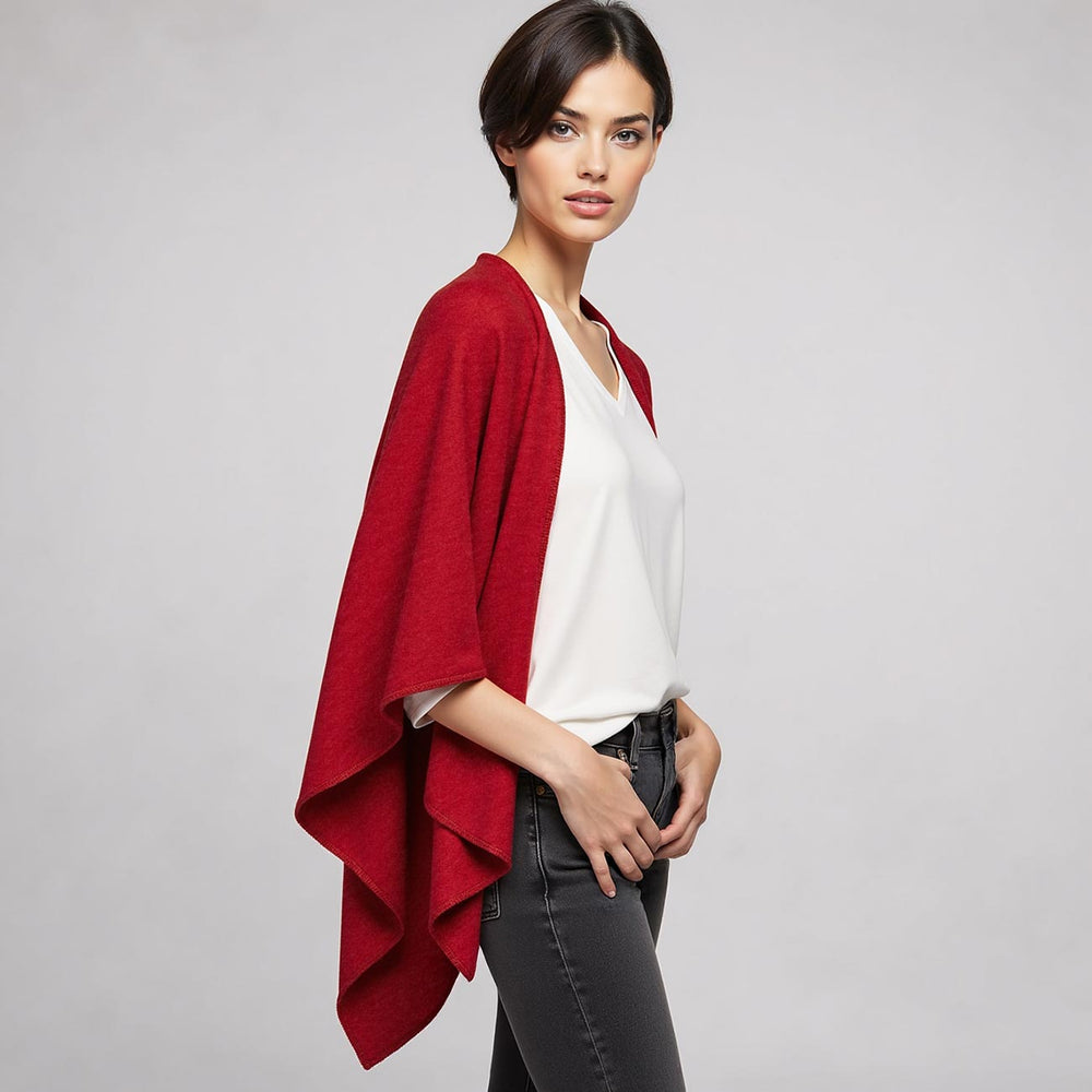 Giesswein | Merino Lambswool Cape | Flammenrot Giesswein | Merino Lambswool Cape | Flammenrot