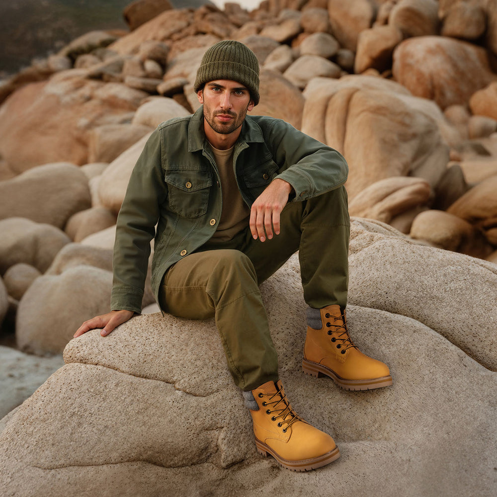 Giesswein | Merino Leather Boot Herren | Camel Giesswein | Merino Leather Boot Herren | Camel