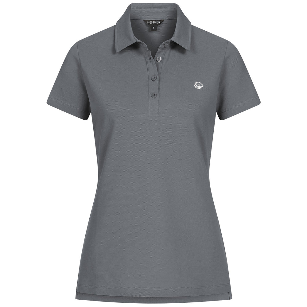 Giesswein | Polo Shirt Bio-Baumwolle Damen | Schiefer Giesswein | Polo Shirt Bio-Baumwolle Damen | Schiefer