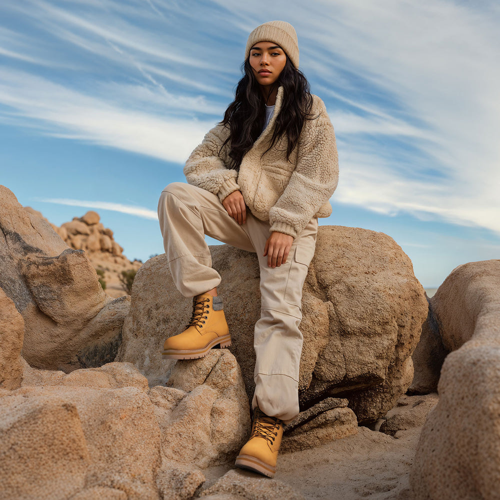 Giesswein | Merino Leather Boot Damen | Camel Giesswein | Merino Leather Boot Damen | Camel