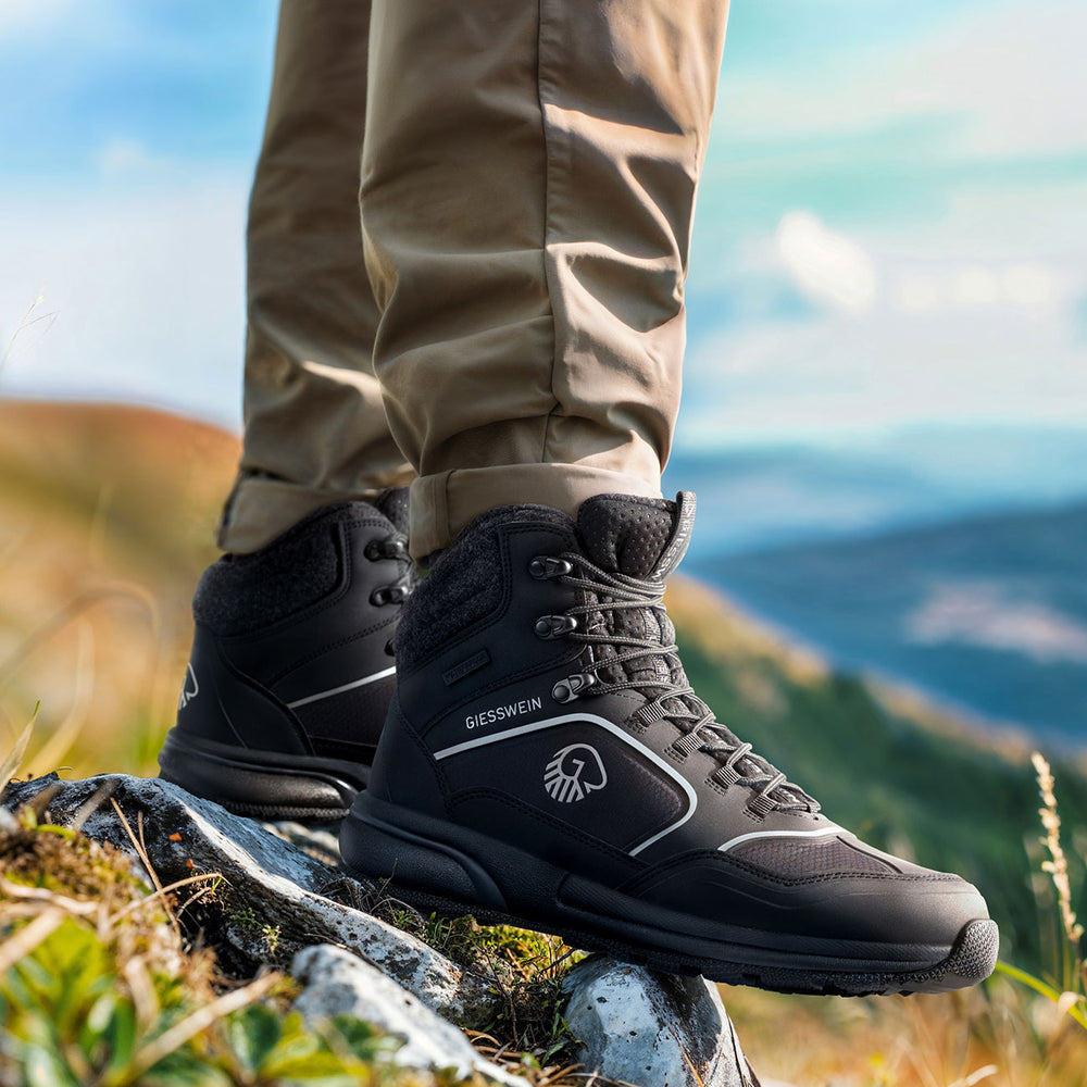 Giesswein | Wool Cross X Alpine - Wanderschuh mit Merinowolle | Schwarz