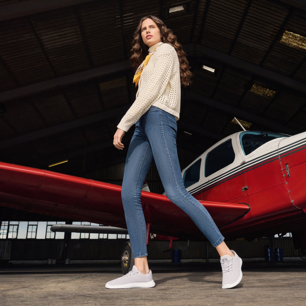 Giesswein | Merino Wool Knit für Damen mit 3D-Strick-Optik | Hellgrau