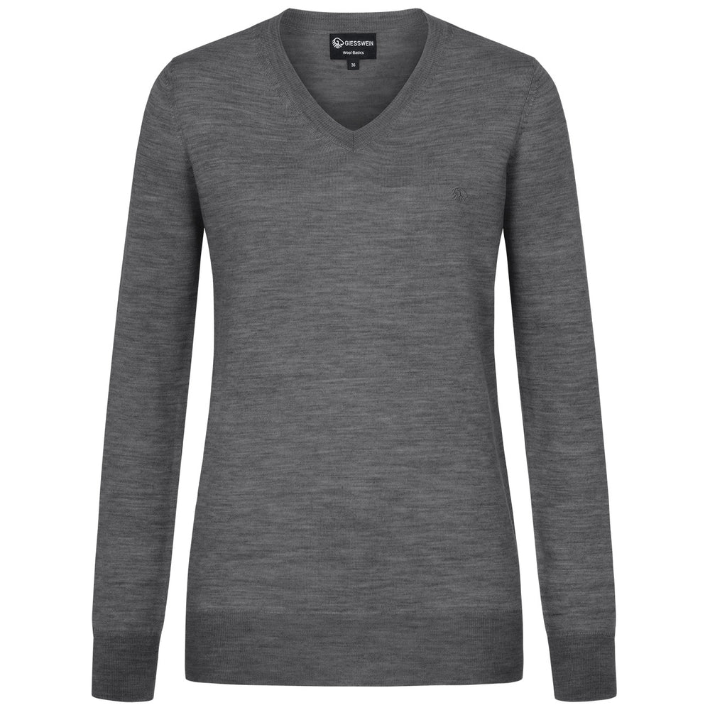 Giesswein | Wollpullover Light V-Ausschnitt Damen | Schiefer