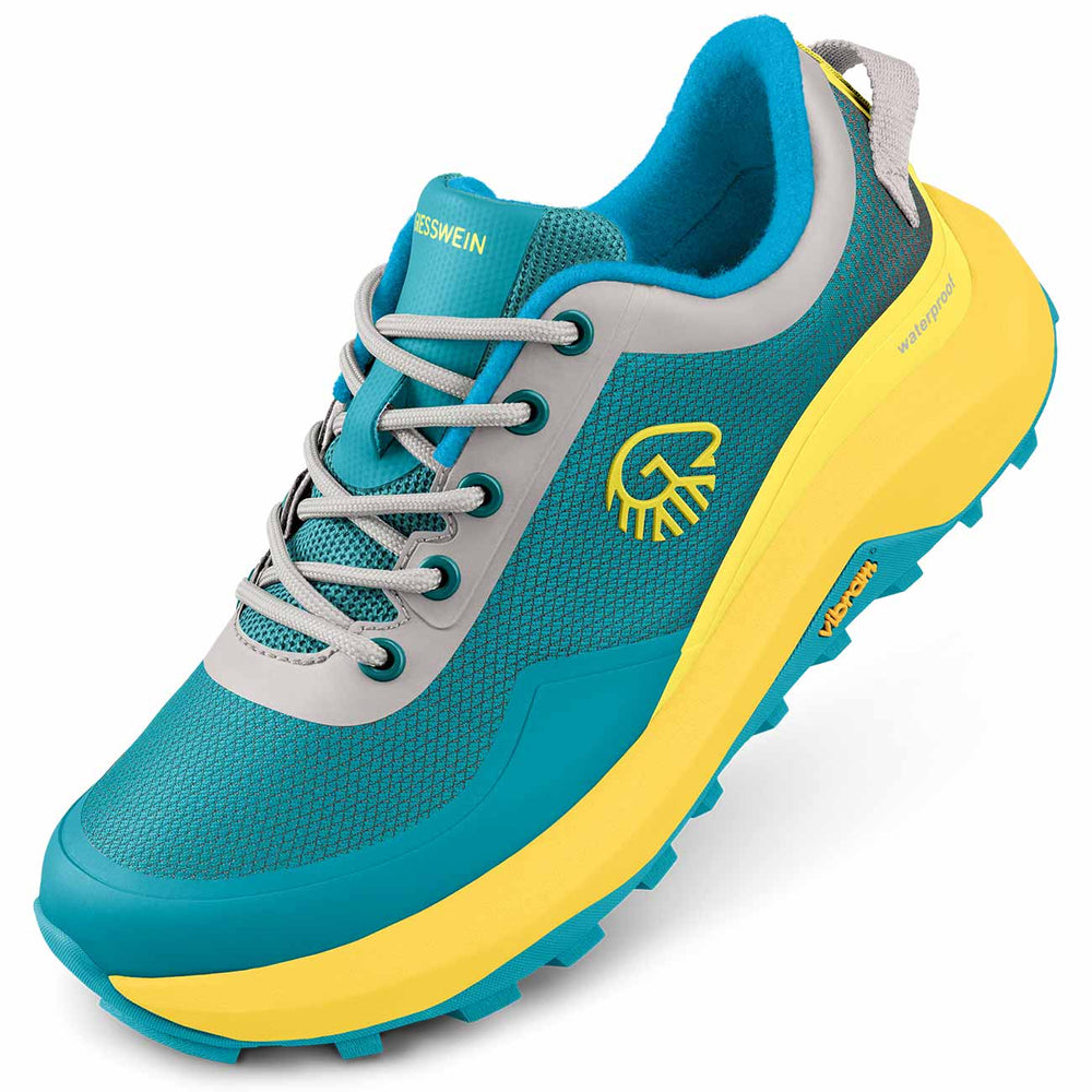Giesswein | Wool Trail X Damen - Trailrunning Schuh aus Merino Wolle | Türkis