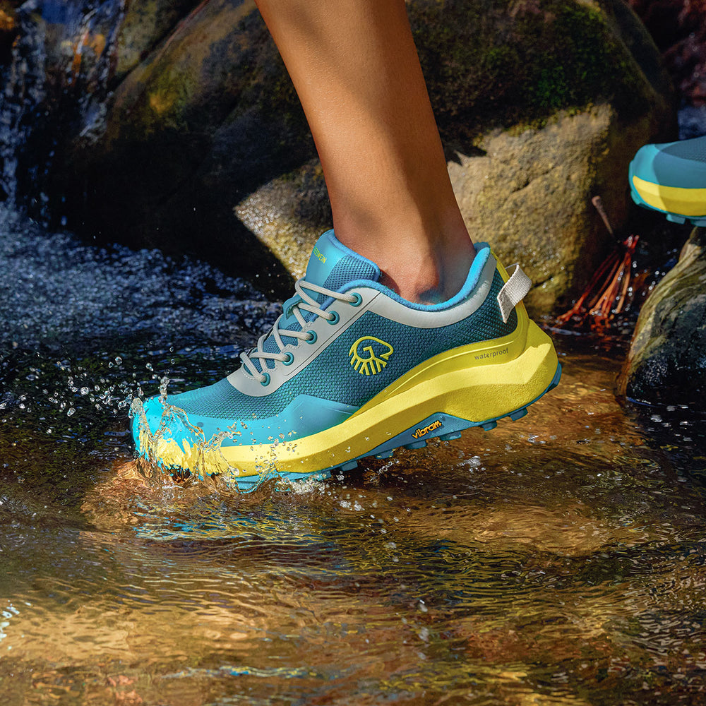 Giesswein | Wool Trail X Damen - Trailrunning Schuh aus Merino Wolle | Türkis