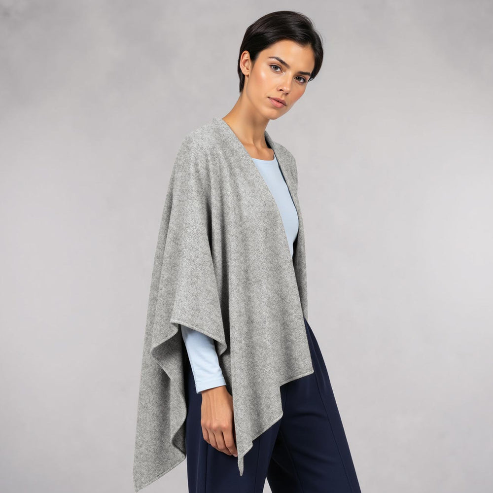 Giesswein | Merino Lambswool Cape | Kiesel Giesswein | Merino Lambswool Cape | Kiesel