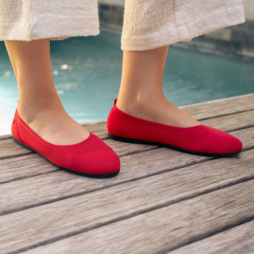 Giesswein | Eco Ballerinas Round | Flammenrot Giesswein | Eco Ballerinas Round | Flammenrot