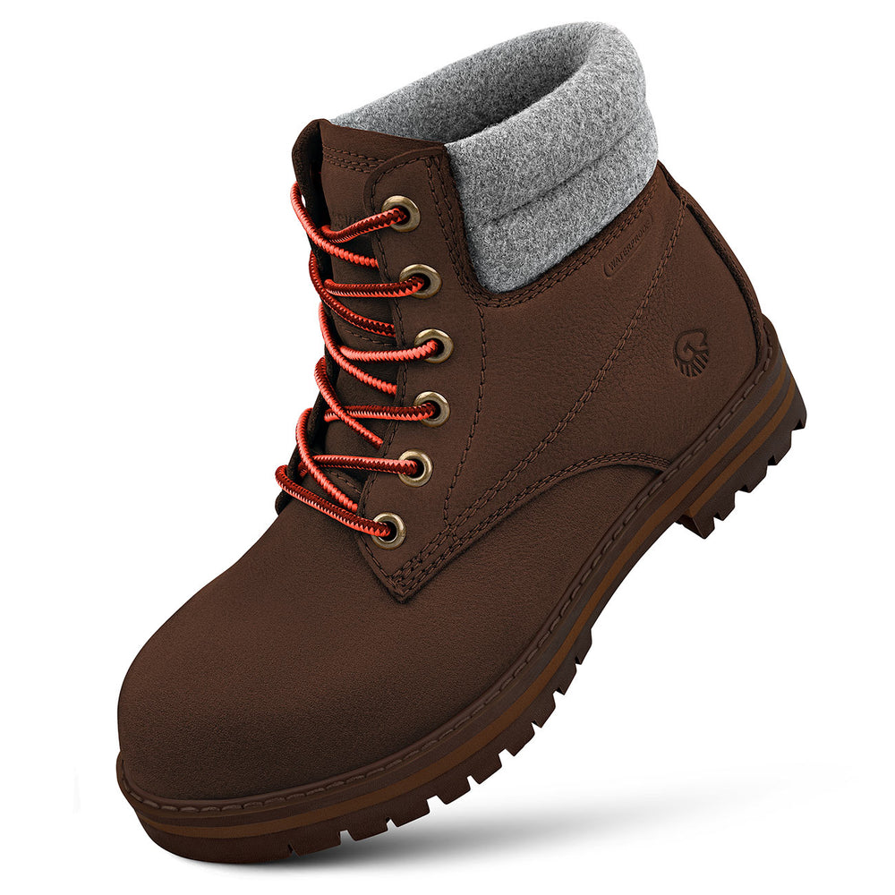 Giesswein | Merino Leather Boot Damen | Dk.Braun Giesswein | Merino Leather Boot Damen | Dk.Braun