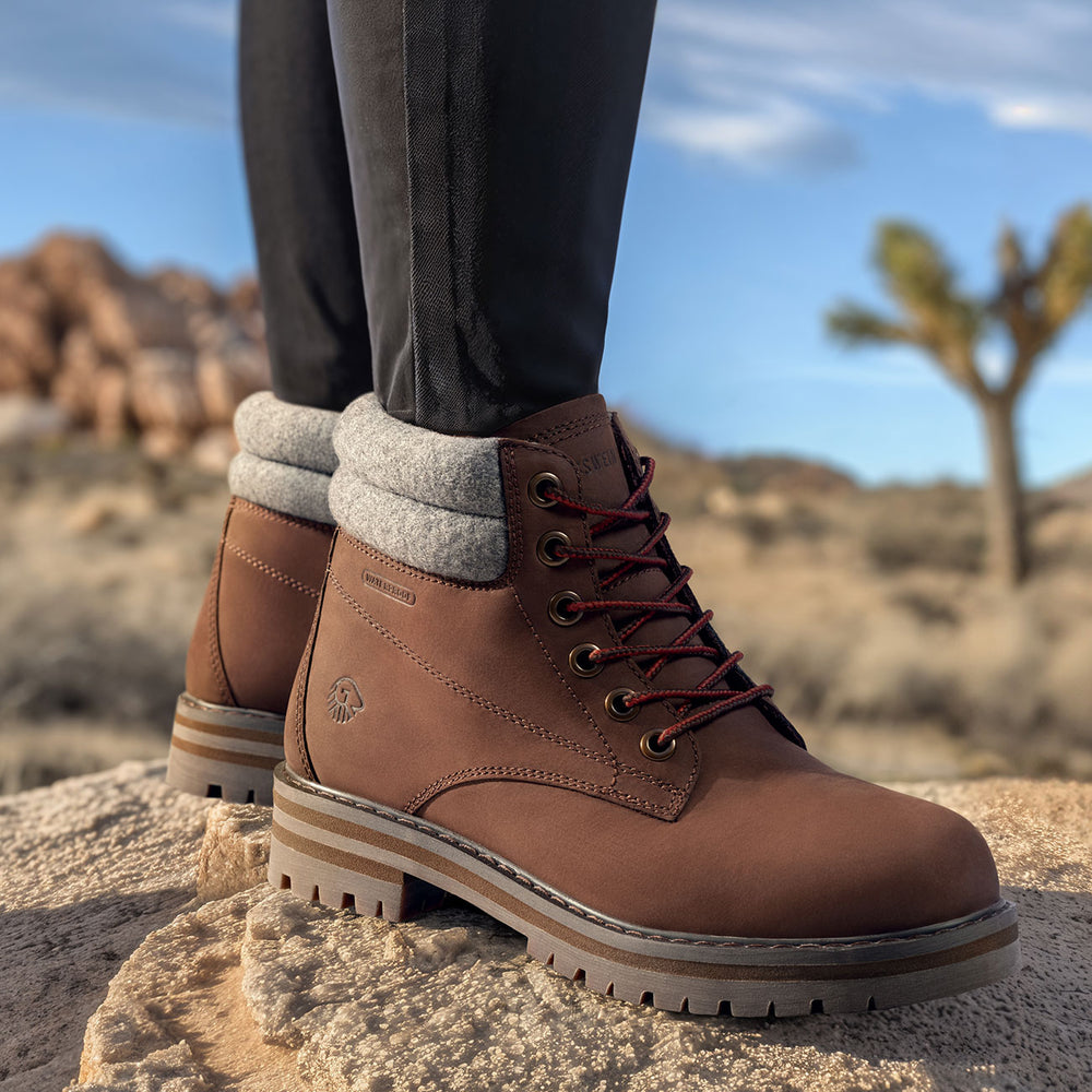 Giesswein | Merino Leather Boot Damen | Dk.Braun Giesswein | Merino Leather Boot Damen | Dk.Braun