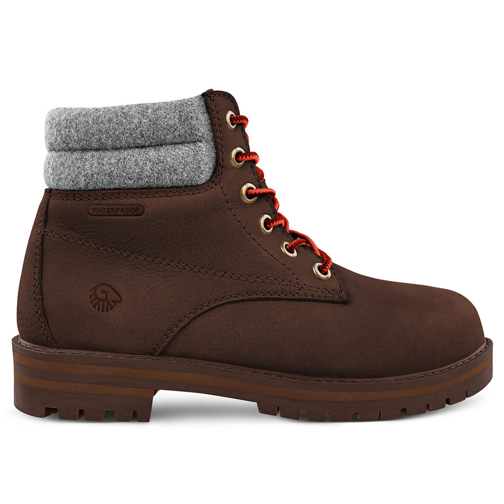Giesswein | Merino Leather Boot Damen | Dk.Braun Giesswein | Merino Leather Boot Damen | Dk.Braun