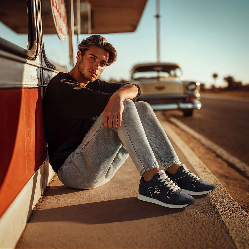 Giesswein | Retro Runner Herren | Ocean Blue