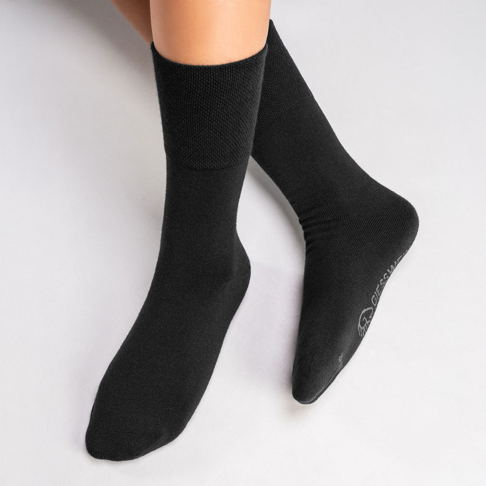 Giesswein | Komfort Socken Bio-Baumwolle | Schwarz Giesswein | Komfort Socken Bio-Baumwolle | Schwarz