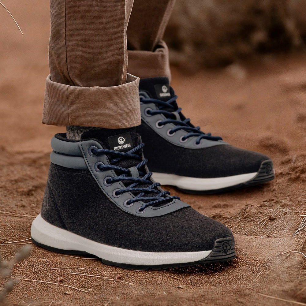 Giesswein | Wool Sneaker High Top Herren | Dk.Blau
