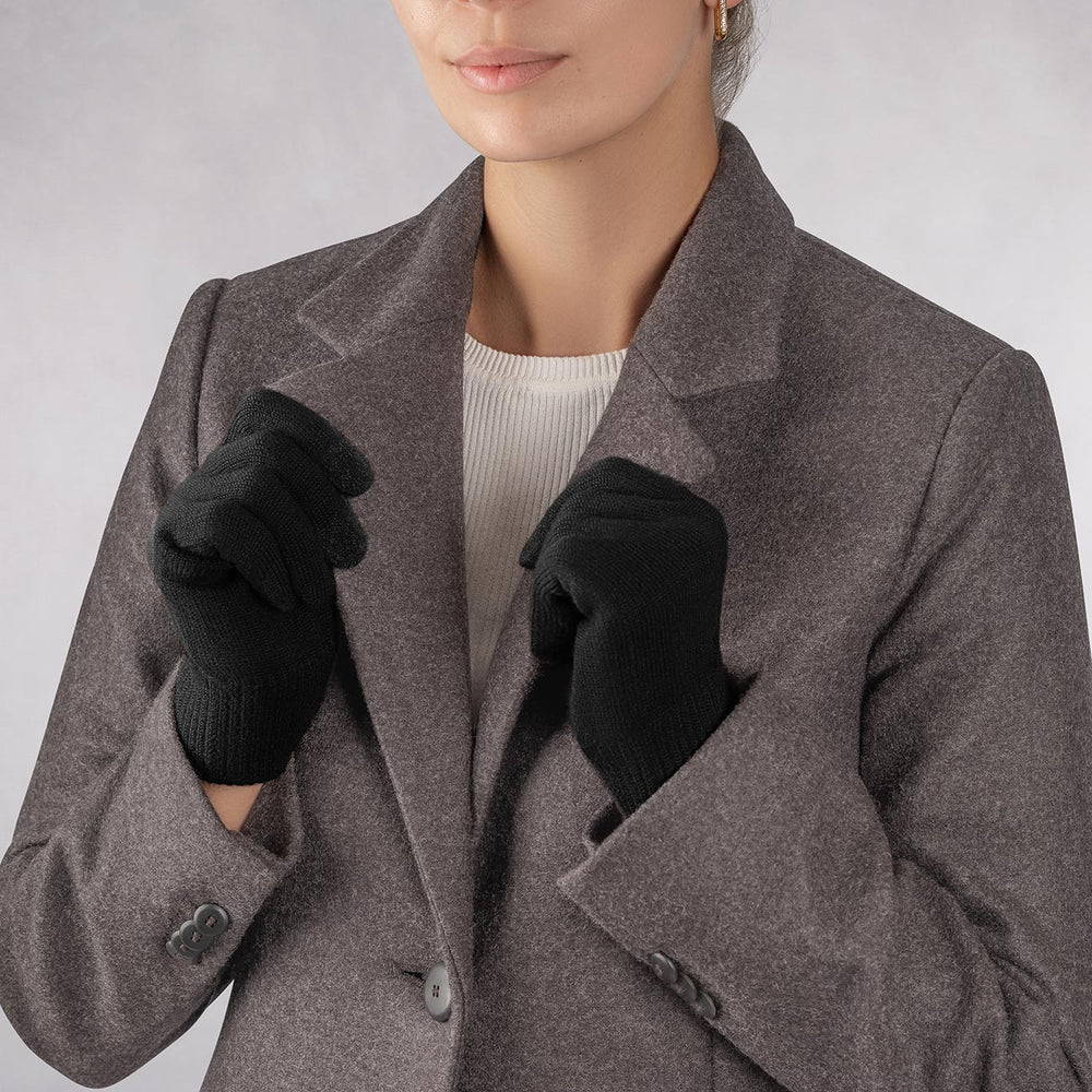Giesswein | MerinoLux Gloves Damen | Schwarz Giesswein | MerinoLux Gloves Damen | Schwarz