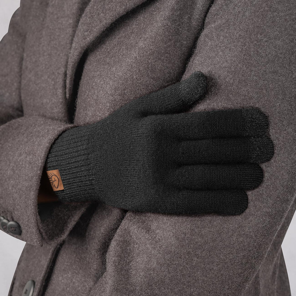 Giesswein | MerinoLux Gloves Damen | Schwarz Giesswein | MerinoLux Gloves Damen | Schwarz