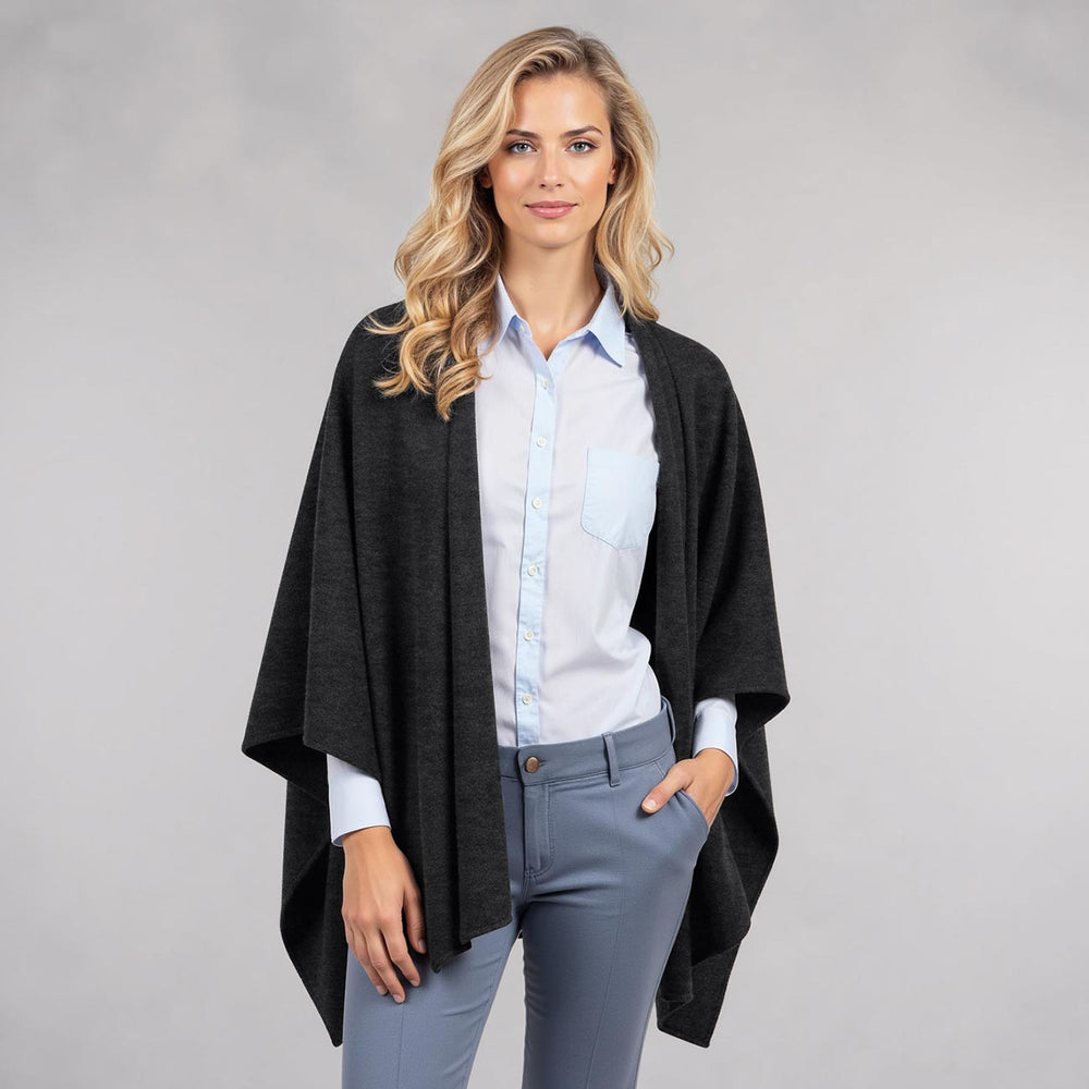Giesswein | Merino Lambswool Cape | Anthrazit Giesswein | Merino Lambswool Cape | Anthrazit